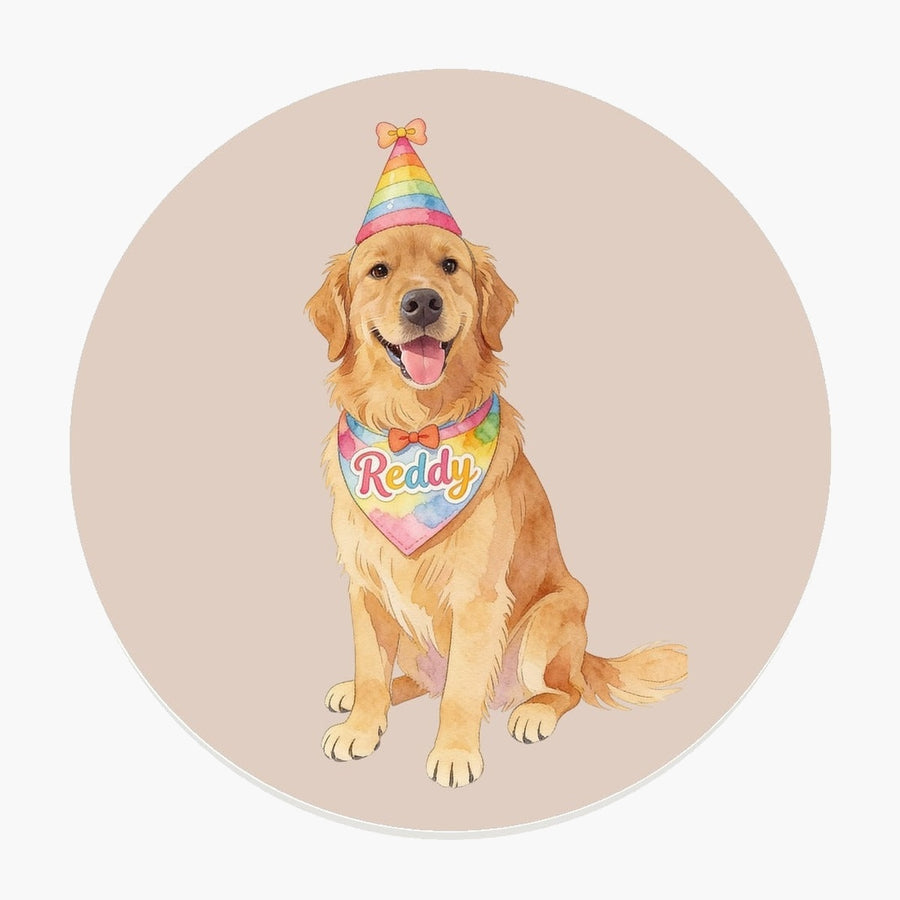 Celebration Pet Coaster (Booth) — Dusty Pink