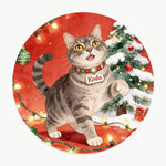 Christmas Scene Pet Coaster (Booth) — design 3