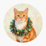 Christmas Wreath Pet Coaster (Booth) — design 2