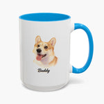 Color Pencil Colorful Mug 15 oz (Booth) — Light Blue