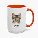 Color Pencil Colorful Mug 15 oz (Booth) — Orange