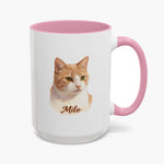 Color Pencil Colorful Mug 15 oz (Booth) — Pink
