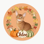 Fall Wreath Pet Coaster (Booth) — design 3