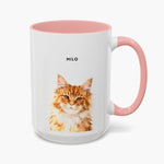 Watercolor Modern Colorful Mug 15 oz (Booth) — Pink