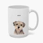 Watercolor Modern Colorful Mug 15 oz (Booth) — White