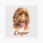 Pencil Art Pet Magnet (Booth) — Soft White