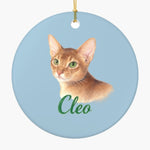 Pencil Art Pet Ornament (Booth) — French Blue