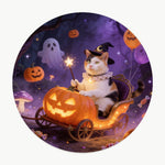 Pumpkin Cart Pet Coaster (Booth) — design 2