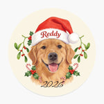 Santa Hat Pet Coaster (Booth) — Beige