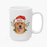 Santa Hat Colorful Mug 15 oz (Booth) — White