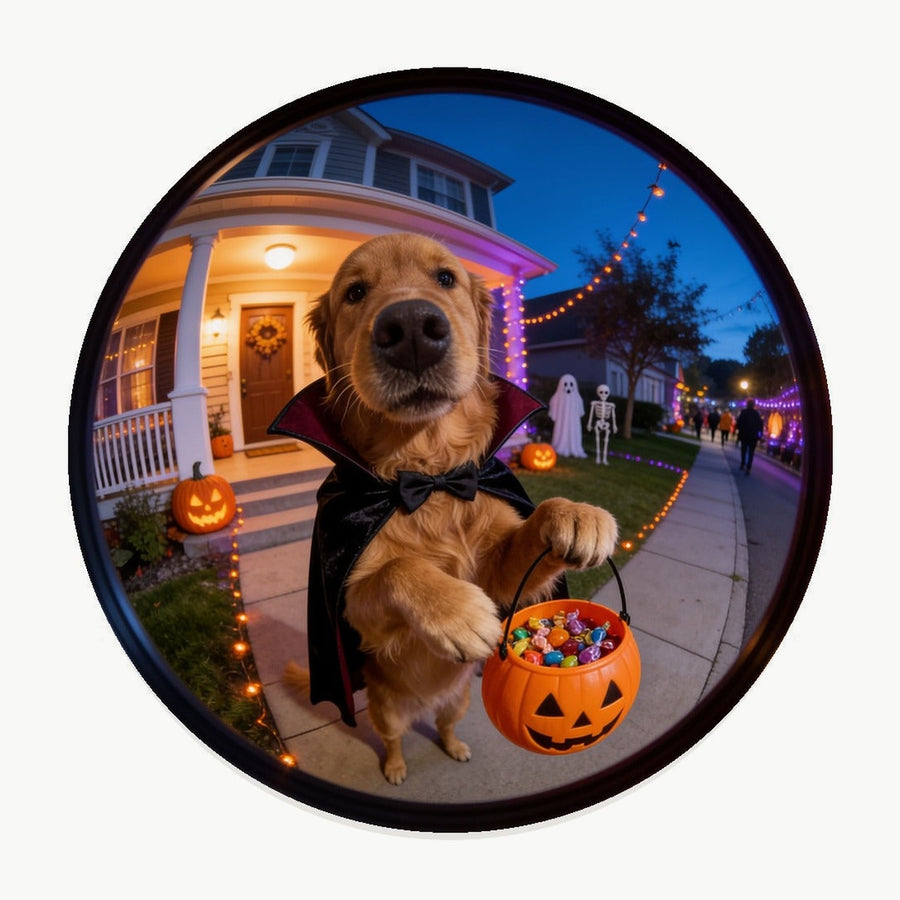 Trick or Treat Pet Coaster (Booth) — design 1